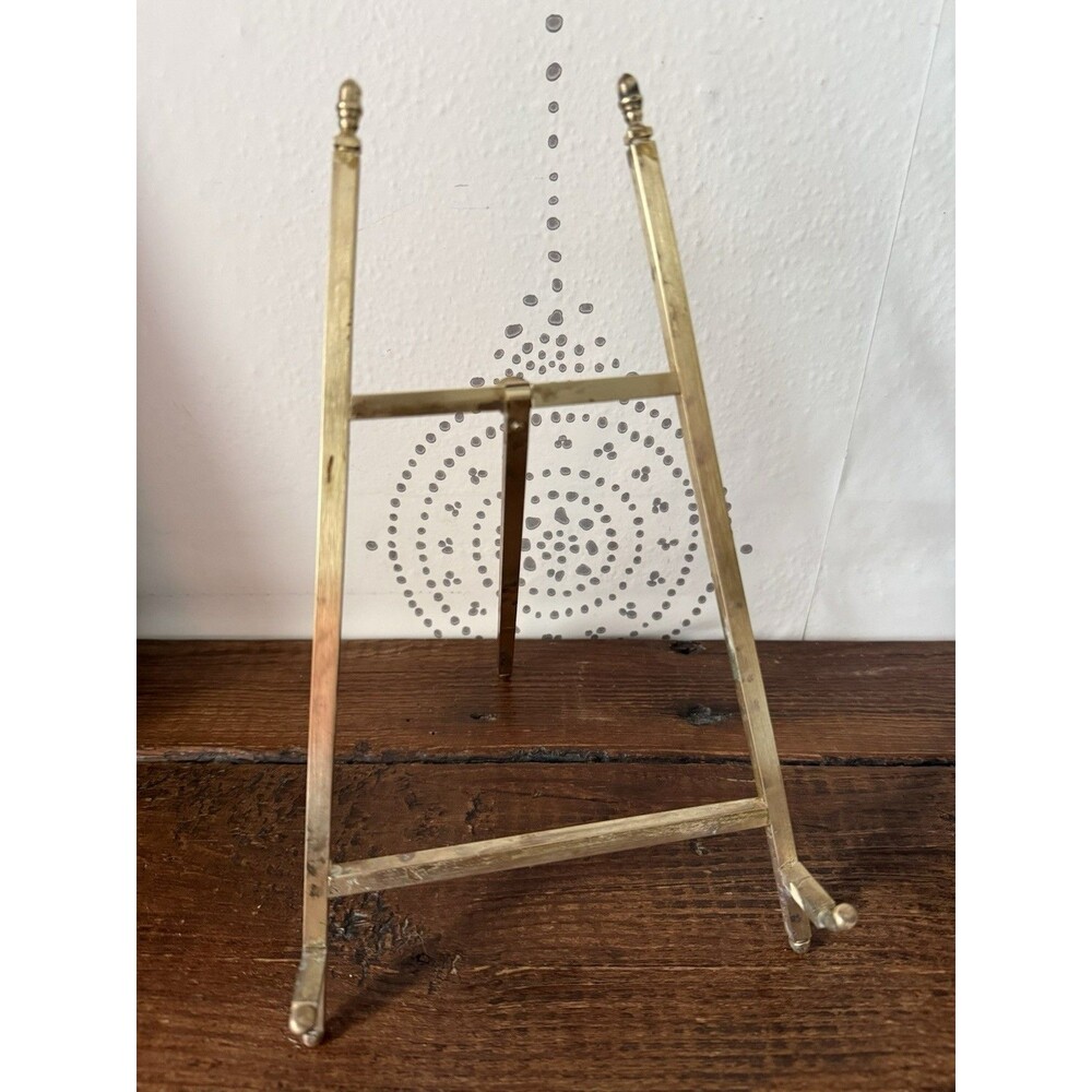 JANIS Solid Brass Picture Frame Table Easel Display 10”